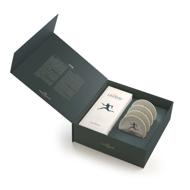 Pachet Laudemio Ulei De Masline Extravirgin Frescobaldi 0.5l + 4 Farfurii